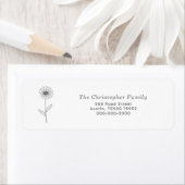 Rücksendeadresse für die Blume von Daisy Line (Insitu)