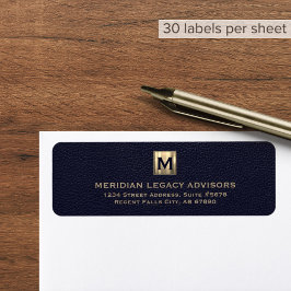 Rücksendeadresse für die Business Monogram