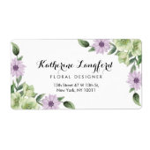 Rücksendeadresse für die Erstellung von Blume (Vorne)