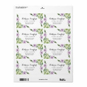 Rücksendeadresse für die Erstellung von Blume (Vorne)