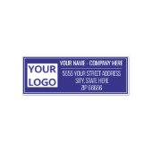 Rücksendeadresse für die Farbtabelle Ihres Logos a Permastempel (Design)