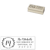 Rücksendeadresse für die  für niedliche Namen in d Gummistempel (Stempel)