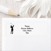 Rücksendeadresse für die Golfer-Silhouette (Insitu)
