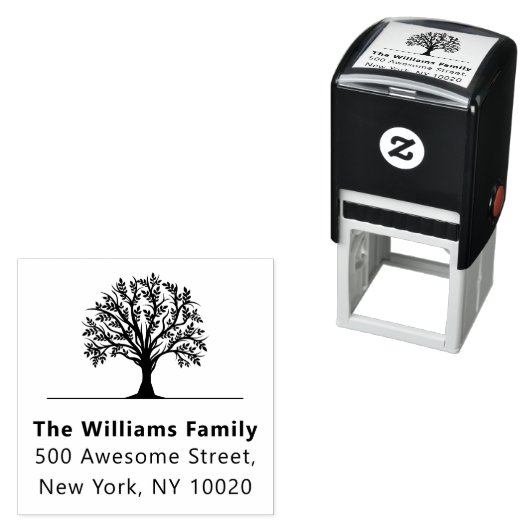 Rücksendeadresse für die Textfamilie cooler Trendy Permastempel (Beispiel)