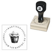 Rücksendeadresse für die Verhinderung von Stöpflüc Gummistempel (Stempel)