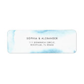 Rücksendeadresse für eine moderne Hochzeit. (Vorne)