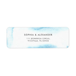 Rücksendeadresse für eine moderne Hochzeit.