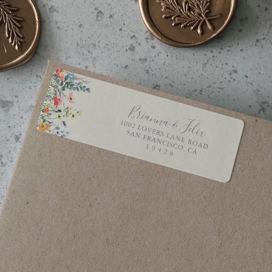 Rücksendeadresse für eine radiale mehrfarbige Wild