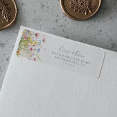 Rücksendeadresse für eine Wildblume in Schattenfar