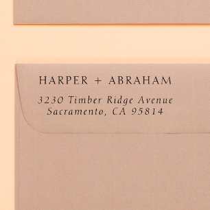 Rücksendeadresse für einfache italienische Hochzei Gummistempel