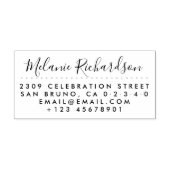 Rücksendeadresse für einfache Kontaktinformationen Gummistempel (Prägung)