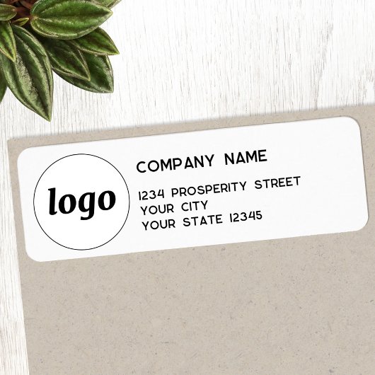 Rücksendeadresse für einfache Logos