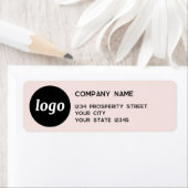 Rücksendeadresse für einfache Logos Rosa Unternehm (Insitu)