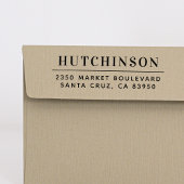 Rücksendeadresse für einfache Typografie Permastempel