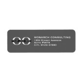 Rücksendeadresse für einfaches Business-Logo (Vorne)