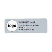 Rücksendeadresse für einfaches Logo Powder Blue Co (Vorne)