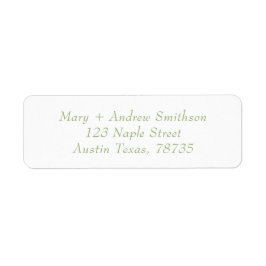 Rücksendeadresse für Elegante Schriftart