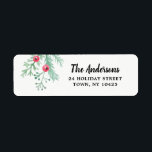 Rücksendeadresse für Evergreen Christmas Holiday<br><div class="desc">Rücksendeadresse für den Urlaub</div>