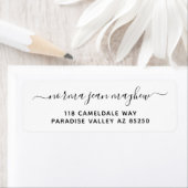 Rücksendeadresse für Extravagante Handschrift (Insitu)