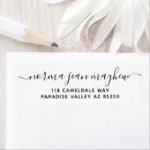 Rücksendeadresse für Extravagante Handschrift (Insitu)