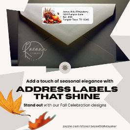 Rücksendeadresse für Fall-Celebration