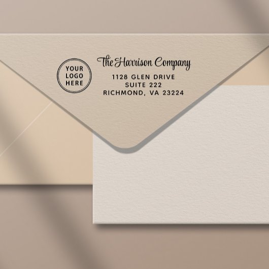 Rücksendeadresse für Firmenlogo Permastempel