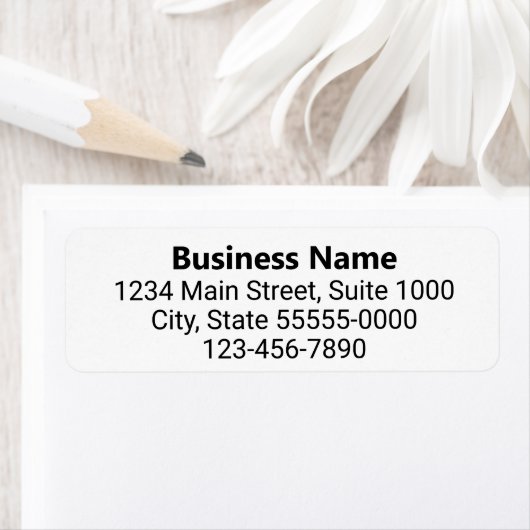 Rücksendeadresse für Firmennamen Telefonnummer Vor (Insitu)