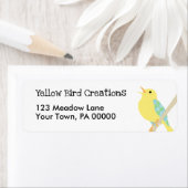 Rücksendeadresse für gelbes Vogelpatchwork (Insitu)