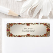 Rücksendeadresse für Gold-Floral-Rahmen (Insitu)