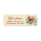 Rücksendeadresse für Golden Retriever (Vorne)