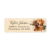 Rücksendeadresse für Golden Retriever (Vorne)