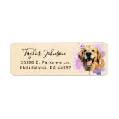 Rücksendeadresse für Golden Retriever (Vorne)