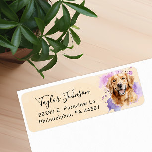 Rücksendeadresse für Golden Retriever