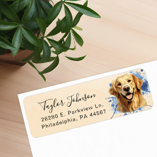 Rücksendeadresse für Golden Retriever