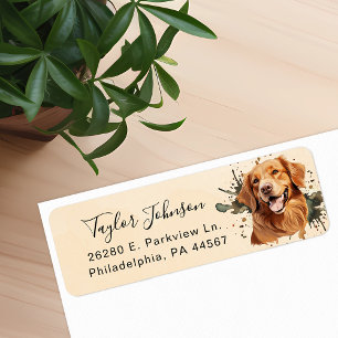 Rücksendeadresse für Golden Retriever