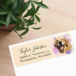 Rücksendeadresse für Golden Retriever