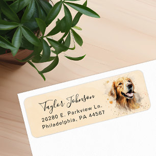 Rücksendeadresse für Golden Retriever