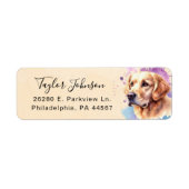 Rücksendeadresse für Golden Retriever (Vorne)