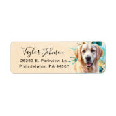 Rücksendeadresse für Golden Retriever (Vorne)