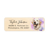 Rücksendeadresse für Golden Retriever (Vorne)