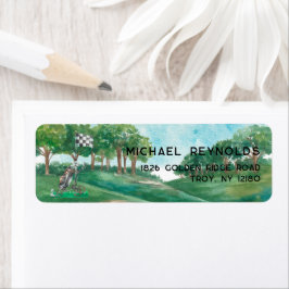 Rücksendeadresse für Golf-Themed