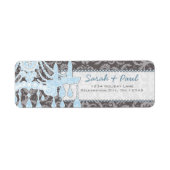 Rücksendeadresse für graue und blaue Kronleuchter (Vorne)