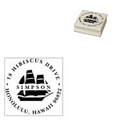 Rücksendeadresse für große Schiffe Gummistempel (Stempel)