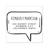 Rücksendeadresse für handgeschriebene Namen in der Permastempel (Design)