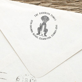 Rücksendeadresse für Haustiere Permastempel