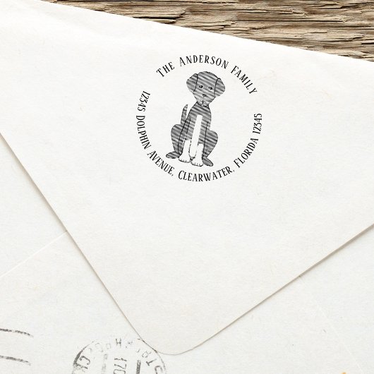 Rücksendeadresse für Haustiere Permastempel