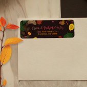 Rücksendeadresse für Herbstleaves Acorns Berries