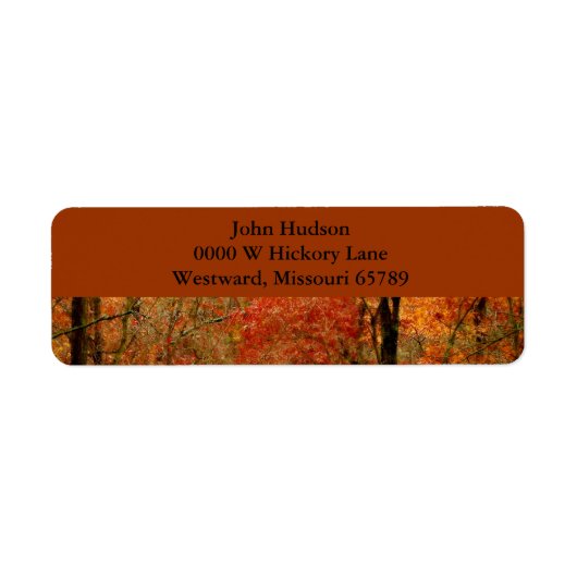 Rücksendeadresse für Herbstübergänge (Vorne)