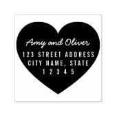 Rücksendeadresse für Herzgeschichte Permastempel (Design)