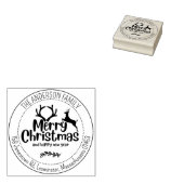 Rücksendeadresse für Hirsche Gummistempel (Stempel)